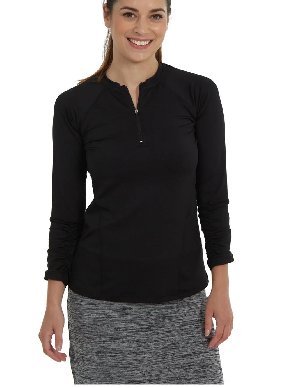 Athletic zip top